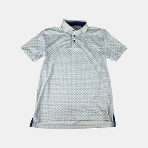 Greyson Kids Polo with Blue Pattern